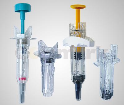 預(yù)充針管自動脫巢→擰桿貼標(biāo)→保護(hù)套（安全裝置）自動安裝